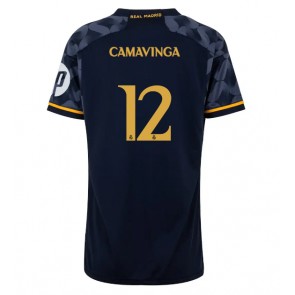 Real Madrid Eduardo Camavinga #12 Gostujuci Dres za Ženska 2023-24 Kratak Rukavima